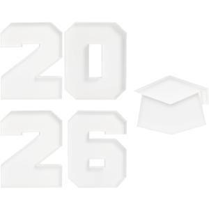 2026 New Year Plastic Number Box with Charcuterie Board, 10 Inch Fillable Storage Box, Party Decoration (2026 Number)