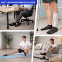 COOLMATE Mens Grip Socks Men Non Slip Non Slip Pilates Yoga Socks for Men with Grips, Gifts for Men, Small 