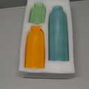 10.4 inches Tall Decorative Ceramic Vase Set, 3 Pieces, Nordic Modern Boho Style, White, for Home Decor (Colorful)