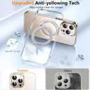 Temdan Designed for iPhone 16 Pro Max Case, 360Rotatable Ring Stand Compatible with MagSafe Military-Grade Protection Magnetic Kickstand Case 6.9 inch-Clear