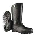 DUNLOP Protective Footwear, Chesapeake Steel Toe, 100% Waterproof, Lightweight, Industrial and Construction PVC Boots, Slip Resistant, 8677677.09, Size 13 US 11 Black