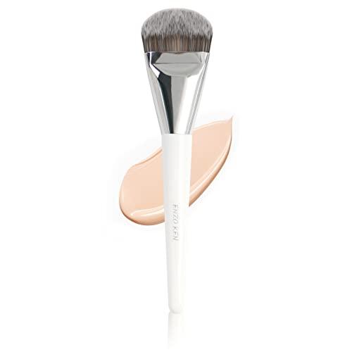 ENZO KEN Liquid Foundation Brush, Flat Foundation Brush for Liquid Makeup, Make up Brush for Liquid Foundation, Flat Makeup Brush for Foundation, Makeup Brushes Foundation - White, 820