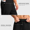 Soothfeel Men's Jogger Pants with Zipper Pockets Lightweight Athletic Workout Pants Gym Golf Joggers for Men Track Running (Blue, XXL)