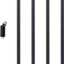 M10 Threaded Extension Rod with Sloped Ceiling Adapter Kits for Pendant Light, Island Lighting, Black