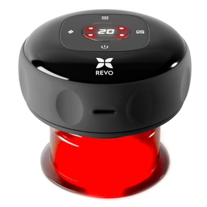 REVO The Original 4-In-1 Smart Cupping Therapy Massager, Red Light Therapy for Targeted Pain Relief, Knots, Aches, Muscle Soreness, Circulation & Tighter Skin, Portable Cupping Kit