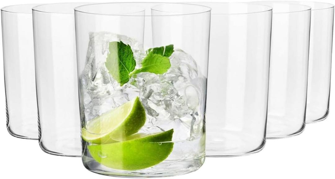 Krosno Mixology Cider Glasses, 16.9 oz Set of 6, Quality Glass, Elegant and Modern Design, Ideal for Cider, Beer, Cocktails, Made in Europe