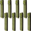 8 Pcs Molle Straps 6 Inch, Molle Panel Molle Accessories Molle Backpack for Plate Carrier Accessories Molle Straps Molle Adapter for Strap Bag