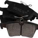 TRQ Posi Ceramic Brake Pad Kit Set Compatible with Chevy Mazda Pontiac Saab Saturn Volvo