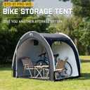 Happy Travel Bike Storage Shed Tent,Outdoor Portable Bicycle Storage Sheds with 210D Oxford Fabric PU4000 Waterproof for 8 Bikes,Bike Covers Shelter for Motorcycle,Garden Tools,Toys,Lawn Mower