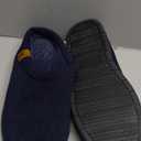 VeraCosy Men's Corduroy Moccasins Slippers Memory Foam Indoor Outdoor House Shoes Dark Navy, 9-10 US