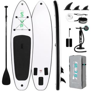 FunWater Inflatable Ultra-Light Stand Up Paddle Board for All Skill Levels with Premium SUP Paddleboard Accessories,Non-Slip Comfort Deck for Youth & Adults