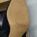 VOMIRA Ankle Boots for Women Square Toe Kitten Heel Boots (7, Black)