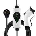 SAE J1772 Portable Level 2 EV Charger, 32Amp, 90-260V, 7KW, Charging Cable with NEMA 10-30 Male Plug Home Charging, Indoor/Outdoor EV Charge Station Charge Gun