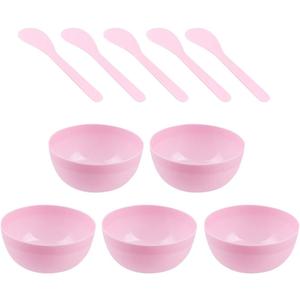 Milisten Pink Mixing Bowl 3.3 Inch Mixer Bowl for Diy Crystal Mud and Glue Crafts Kitchen & Dining Bakeware