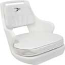 Wise 8WD015-3-710 Standard Compact Pilot Chair with Cushions and Mounting Plate, White