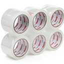 JIALAI HOME 3" Heavy Duty Packing Tape 6 Rolls, Total 360Y - 3 inch x 65 Yards, 2.4 mil Thick, Clear 3 Inch Wide Packaging Tape for Shipping, Mailing, Moving & Storage