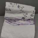 vctops  Elegant Floral Embroidered Bedspread Coverlet  100% Cotton Reversible Patchwork 1 Quilt  Full/Queen, Purple