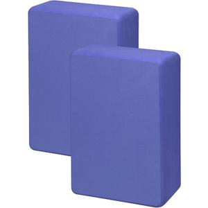 Yoga Block 2 Pack 9"x6"x3", Sturdy Yoga Foam Blocks, High Density & Non Slip Surface for Pilates & Stretching, Fitness Accessories for Stability & Balance
