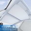 2025 Upgrade Tesla Model 3 Sunshade Roof [No-Gap/No-Sag] with Storage Bag, Tesla Model 3 Highland 2024 2025 Heat Insulation Foldable Top Window Sunroof Shading Blocker Cover Accessories