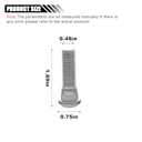 10PCS M12x1.5 Wheel Lug Bolts, 48mm Long Extended Silver Carbon Steel Flat Head Right Hand Thread Stud Bolts, Compatible with OEM#610-266 90942-02049 GS430 LS400 RX330