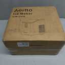 Aeitto Ice Maker Countertop 26lbs/24H, Ice Machine 8 Ice Cubes Ready in 6 Mins, 2 Sizes of Bullet Ice Portable Ice Makers with Basket & Scoop, Auto Self-Cleaning for Home/Kitchen/Office Stainless