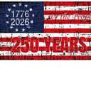 250 Anniversary Flag 3x5 Ft 2 Sided 3 Layers 250th Anniversary Flag We The People 1776-2026 250 Years Birthday Patriotic Decor for Outdoor Front Door Porch Wall (G)