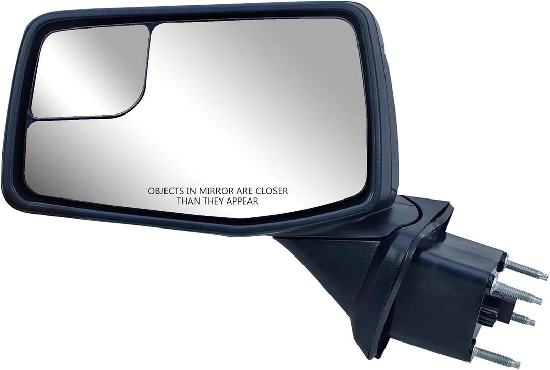 Driver Left Side Door Mirror Textured Back Cover Power Heated Glass Manual Folding without Clearance Light For Chevrolet Silverado 1500 from 2019 to 2024