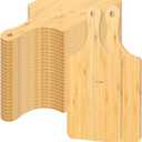 Zubebe 50 Pcs Cutting Board Bulk 11 x 5 Inch Wood Chopping Board Blank Small Laser Engraving Mini Charcuterie Serving Boards for Wedding Housewarming Gift (Bamboo)