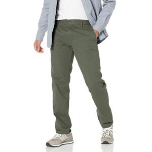 Amazon Essentials Men's Slim-Fit Wrinkle-Resistant Flat-Front Chino Pant (38W x 30L, Dark Olive)