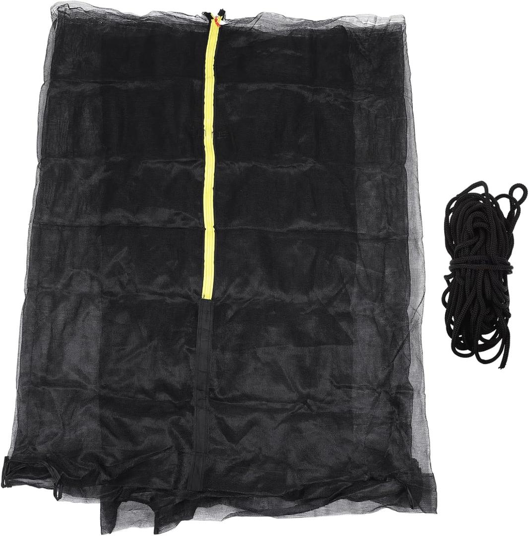 Mikikit Trampoline Protective Netting Trampoline Replacement Net Heavy Duty Plastic Safe Jumping