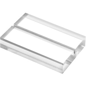 JINMURY 20 Pack 3" Clear Acrylic Sign Holder- 1/8" (3mm) Slot Acrylic Sign Stand for Display Table Numbers Wedding Signage, Perfect to Hold up 1/8" Thick Acrylic Sheets Table Signs
