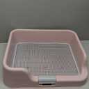PS KOREA] Indoor Dog Potty Tray - with Protection Wall Every Side for No Leak, Spill, Accident - Keep Paws Dry and Floors Clean (Wine)