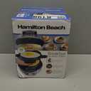 Hamilton Beach Breakfast Sandwich Maker with Egg Cooker Ring, Customize Ingredients, Perfect for English Muffins, Croissants, Mini Waffles, Perfect White Elephant Gifts, Silver (25475) (Single)