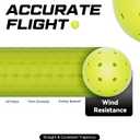 YVMOVE V40Pro Outdoor Pickleball Balls - Seamless Rotational Molding for Crack Resistance - USAPA Standard Bounce&Flight - Neon Green 40-Hole Pickleballs for Tournaments/Family Games (3-Pack/12-Pack)