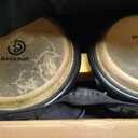 BAHAMUT Bongo Drum Set, 7"+9" Wooden Bongos Gift for Adults, Ideal for Professional Players, Comes with Tuning Wrench & Waterproof Bag