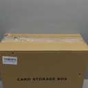 Trading Card Storage Box for 3" X 4" 35pt Toploaders 600+, Sturdy Secure Large Capacity Hard Case with 6 Foam Stoppers, Fits Toploader Magnetic Holders MTG Baseball Sports Card Storage Box Case