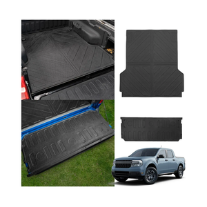 Truck Bed Mat Compatible with 2022 2023 2024 2025 Ford Maverick Bed Liner Protector Tailgate Protector Cargo Mat TPE Cargo Linder for Ford Maverick Accessories (Truck Bed Mat+Tailgate Mat)