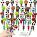 CZWZ 30Pcs Mini Multicolor Pens in One 4-in-1 Cute Pens Bulk for Kids, Ballpoint Pen for Birthdays and Children's Parties, Fun Gifts Assorted Ink Kawaii Pen(Sports)