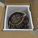 JHY DESIGN Metal Cage LED Lantern Battery Powered,7.3" Tall Cordless Accent Light with 20pcs Fairy Lights.Great for Weddings, Parties, Patio, Events for Indoors/Outdoors.