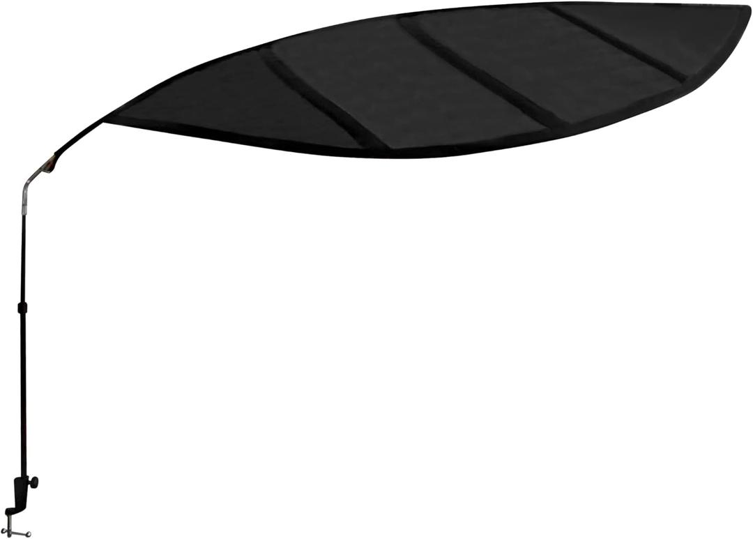 TopShade Office Cubicle & Desk Shade The Original Adjustable Desk Privacy & Light-Blocking Portable Shade for Workstations, Offices, and Cubicles,  35 inch x 51 inch (Black)