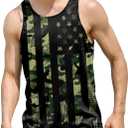 Goodstoworld Mens 3D Tank Top Novelty Graphic Breathable Quick Dry Sleeveless Beach Shirt S-4XL (XXL)