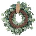 Anna Homey Decor Flower Wreaths Greenery Garland Fall Decorations for Home Porch Wall Table 16 inches diameter Green