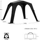 4-6 Person Inflatable Camping Tent Tarp Sun Shelter Blow Up Tent Easy Setup Waterproof Portable Air Canopy House Gazebos for Camping Backpacking Hiking Picnics Fishing