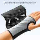 FREETOO Wrist Brace for Carpal Tunnel,[New Upgrade-Anatomically shaped] Adjustable Wrist Support Splint for Men and Women,Hand Brace for Pain Relief, Tendinitis,Arthritis,Left Hand,Medium,Black-Rose Red