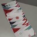 Christmas Shower Curtain, Xmas Tree Winter Snowflake Pattern New Year Holiday Home Bathroom Bathtubs Decor with Snap in Liner, Waterproof Polyester Fabric Bathroom Curtain 71X74inch