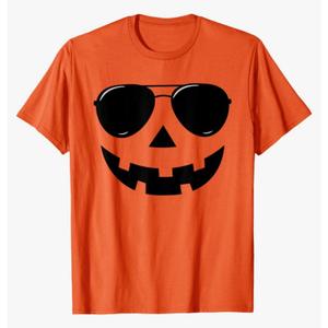 Funny Jack O Lantern Face Pumpkin Halloween Costume Men Boys T-Shirt M