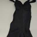 SHAPERX Women's Shaping Mid-Thigh Bodysuit Tummy Control Shapewear Seamless Sculpting Body Shaper, Size:S/M