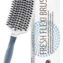 Detangling Brush - Ceramic Paddle Detangler Brush for Curly, Thick, and Straight Hair - Dry and Wet Hair Brush Quickly Detangles and Smooths hair - Hair Brushes for Women and Men (Boar + Nylon)
