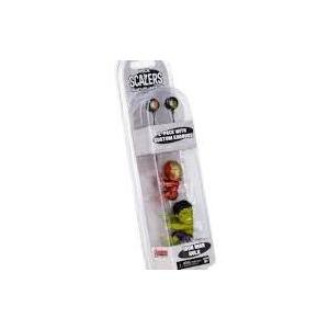 NECA Scalers - 2" Characters - "Iron Man" And "Hulk" Toy Figures 2 Pack With Custom Earbuds