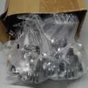 24 Pcs College Dorm Room Supplies Decor Skirt Pants Hangers with Clips Heavy Duty Clip Space Saving Stackable Add on Metal Organization and Storage for Jeans Towels Skirt Trousers Ties Socks